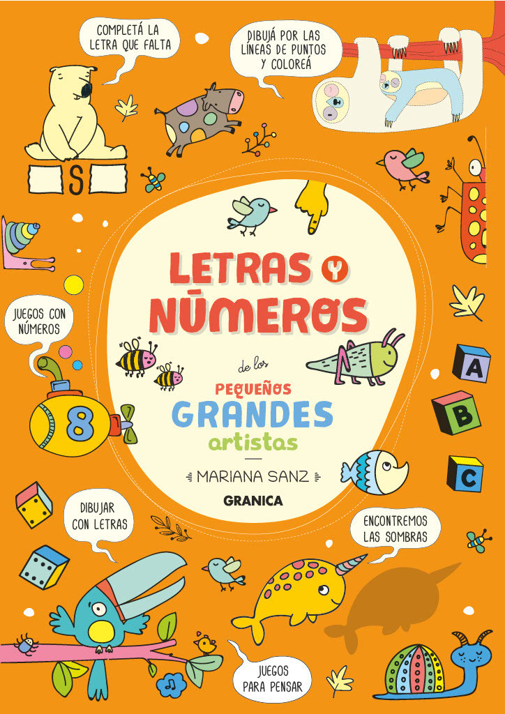 Letras y números de los pequeños grandes artistas: portada