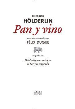 Pan y vino: portada