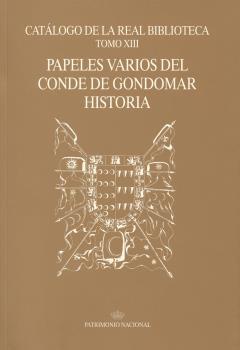 Catálogo de la Real Biblioteca tomo XIII: papeles varios del Conde de: portada