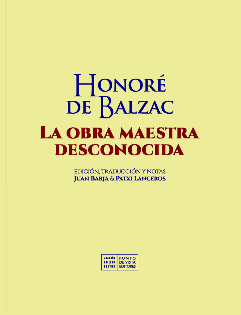 La obra maestra desconocida: portada