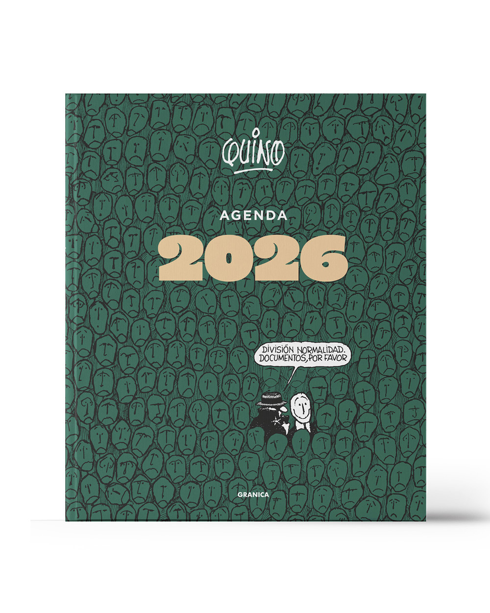 Agenda 2026 Quino encuadernada verde