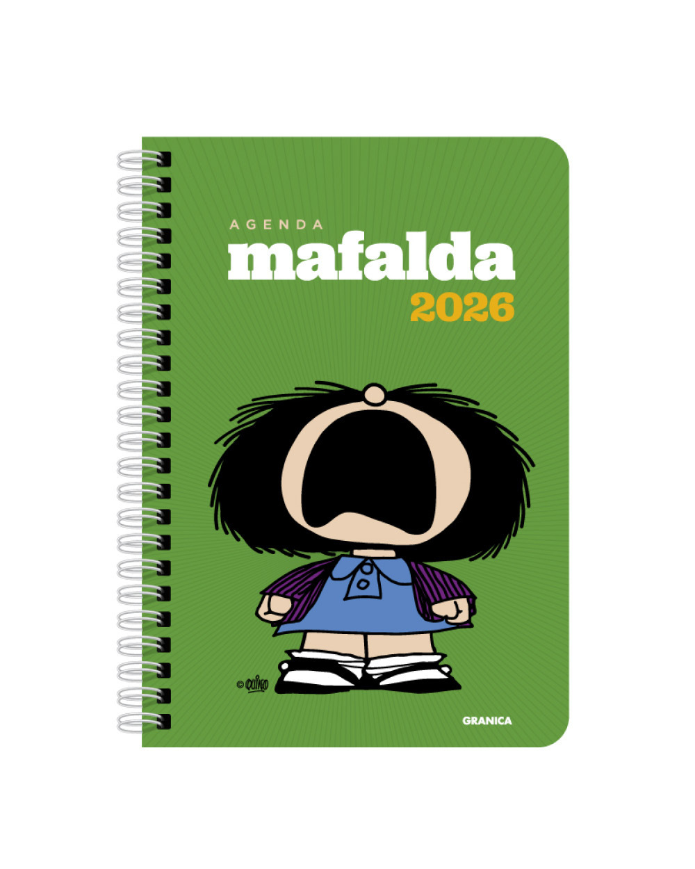 Agenda 2026 Mafalda anillada protesta verde