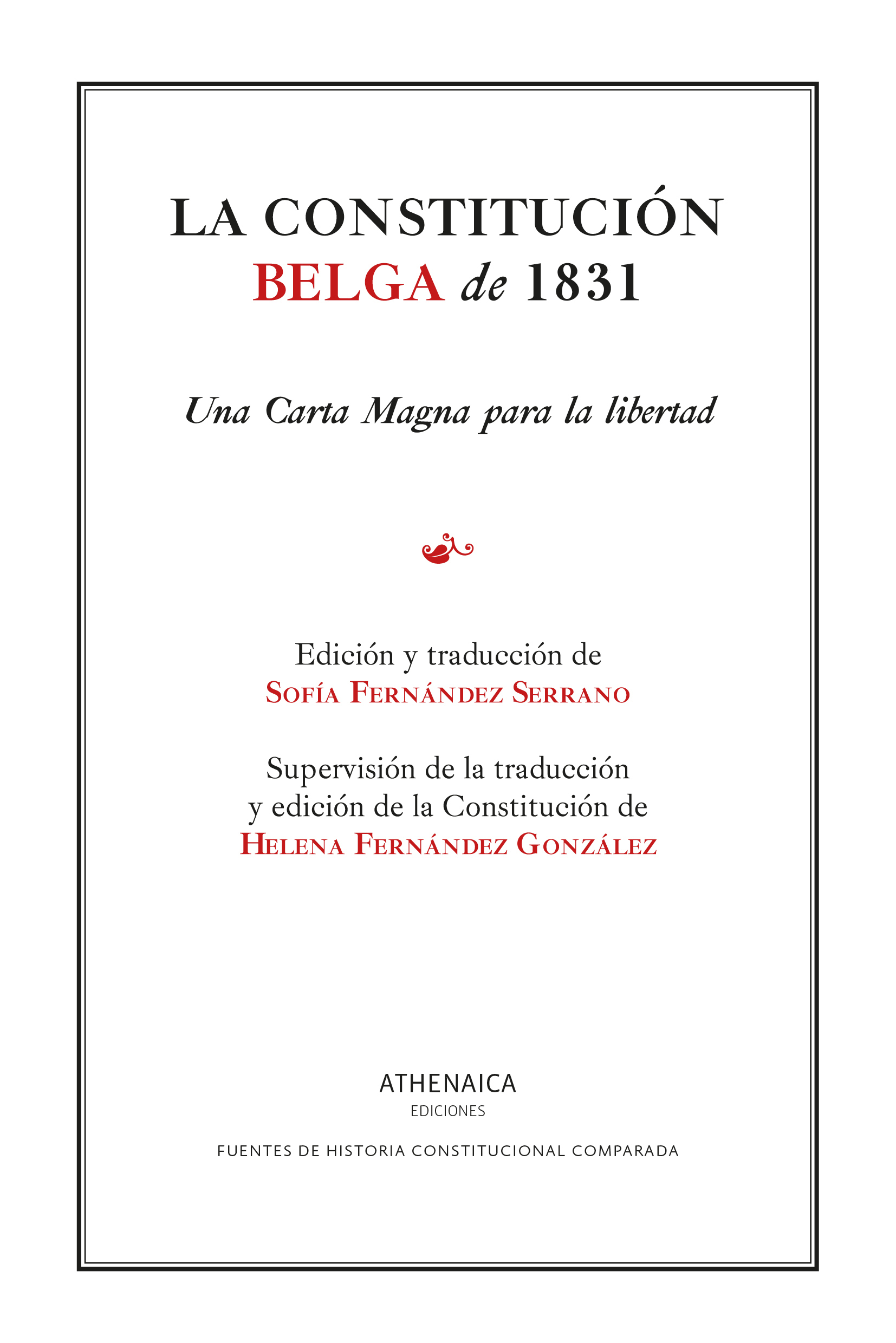 La constitución belga de 1831