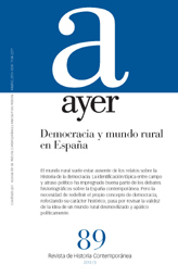 DEMOCRACIA Y MUNDO RURAL EN ESPAÑA (Ayer 89)