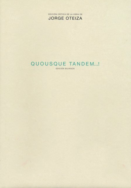 Quousque tandem...!