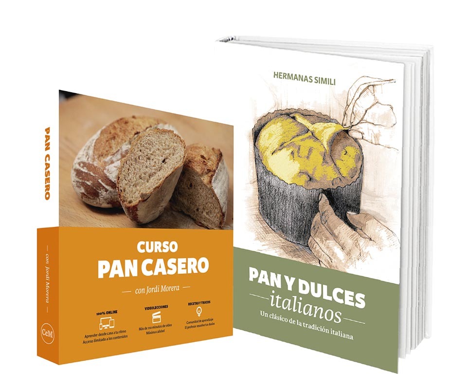 Curso Pan casero y libro Pan y dulces italianos (Pack)