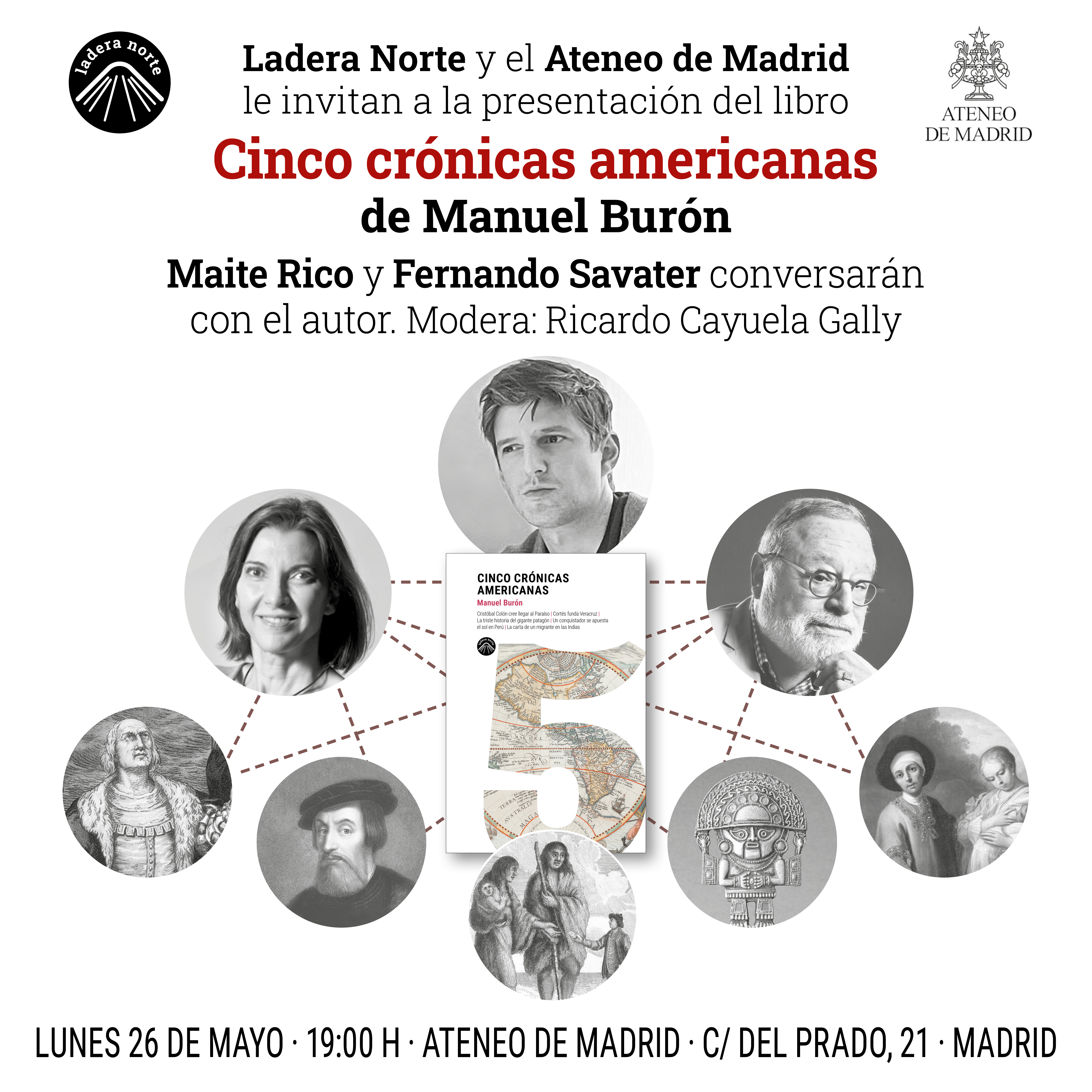Presentación de 'Cinco crónicas americanas', de Manuel Burón