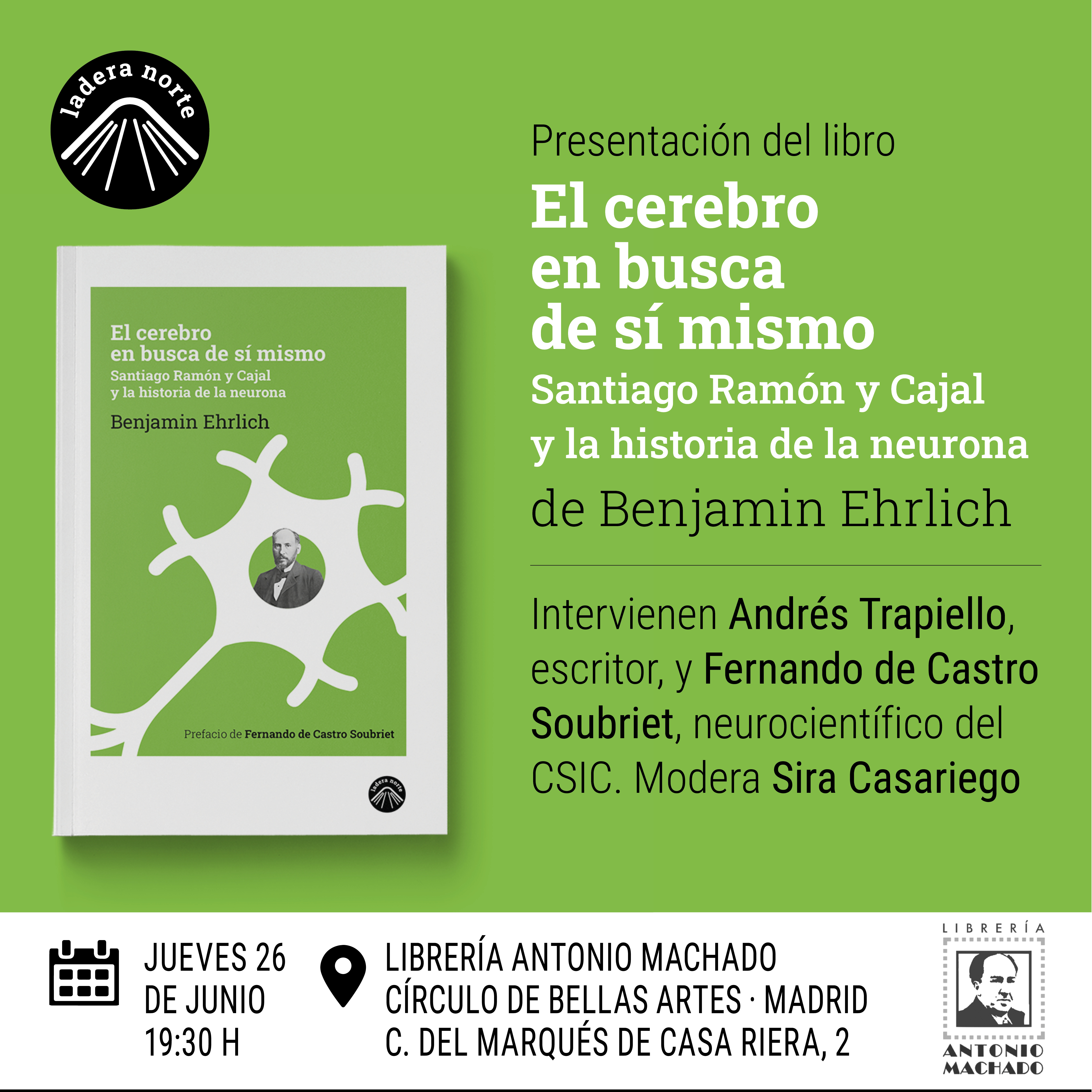 Presentación del libro 'El cerebro en busca de sí mismo'
